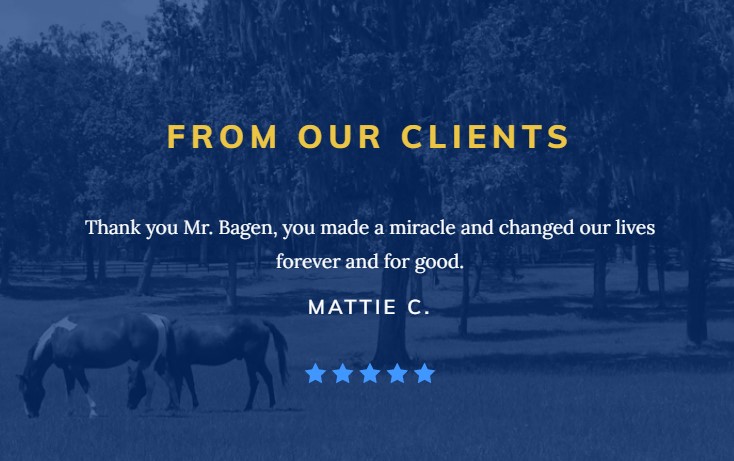 From our clients poster about Gainesville personal injury lawyer.