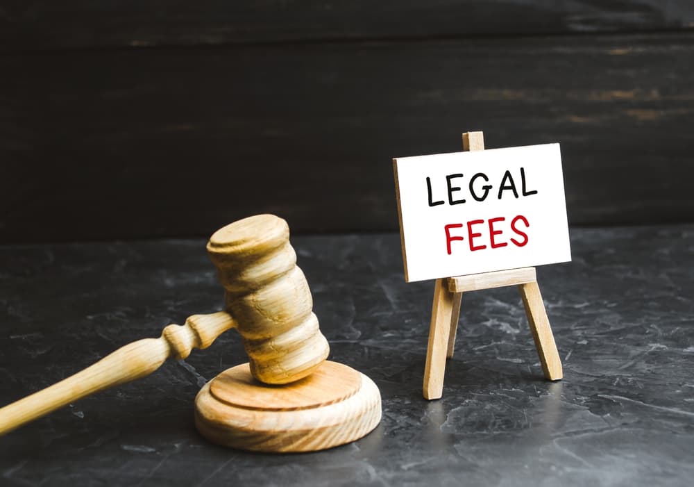 Legal fees set by the court.